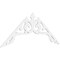 Ekena Millwork Pitch Amber Architectural Grade PVC Gable Pediment, 72"W x 30"H x 1"P (10/12) GPP072X030X100AMB - alternate 1